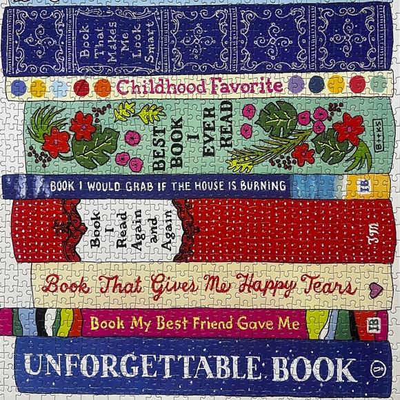 Like New! Puzzle 4 Avid Readers <1000 Pieces> Ideal Bookshelf (Book Club) Fun! - Picture 3 of 13